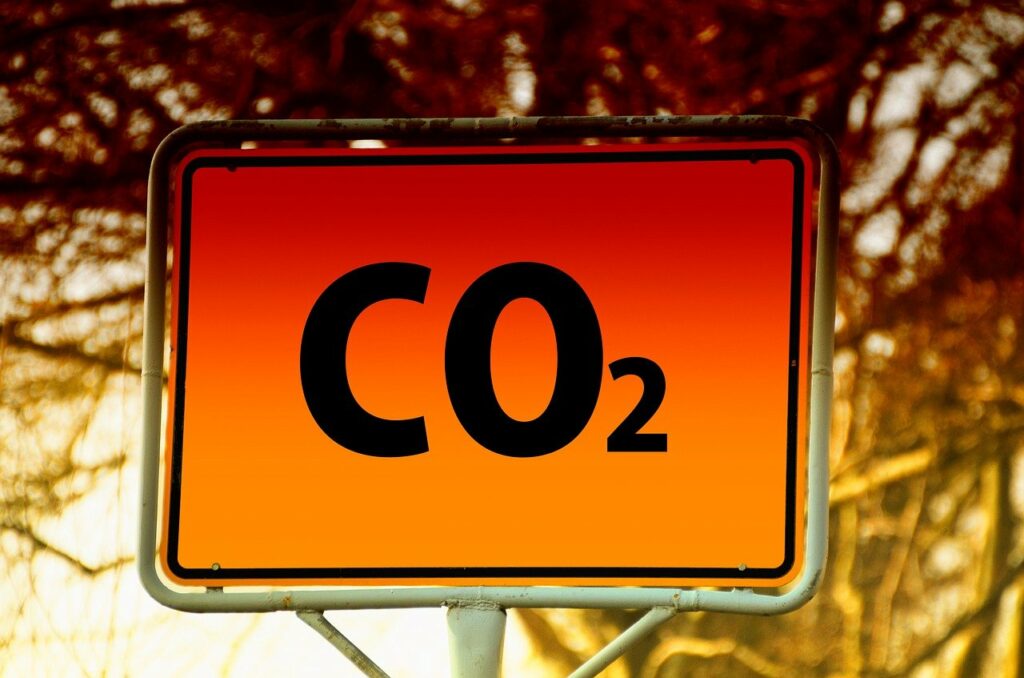 co2, climate change, place-name sign